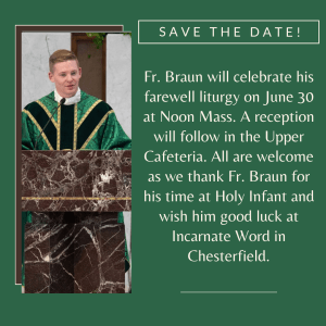 Fr. Braun Reception @ upper cafeteria