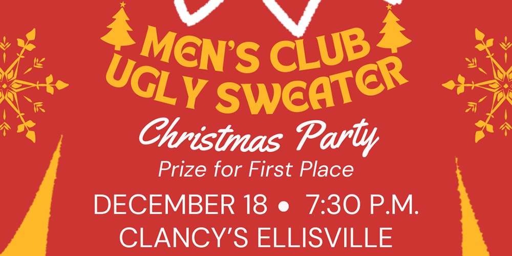 MEN'S CHRISTMAS PARTY : DEC 18