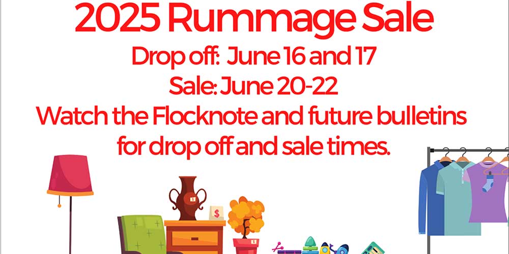 RUMMAGE SALE : JUN 20-22