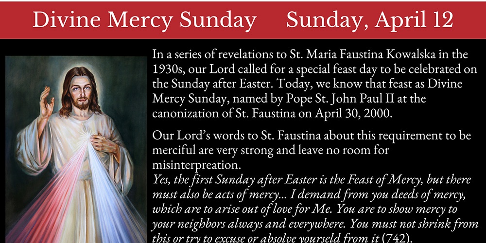 DIVINE MERCY SUN : APR 12