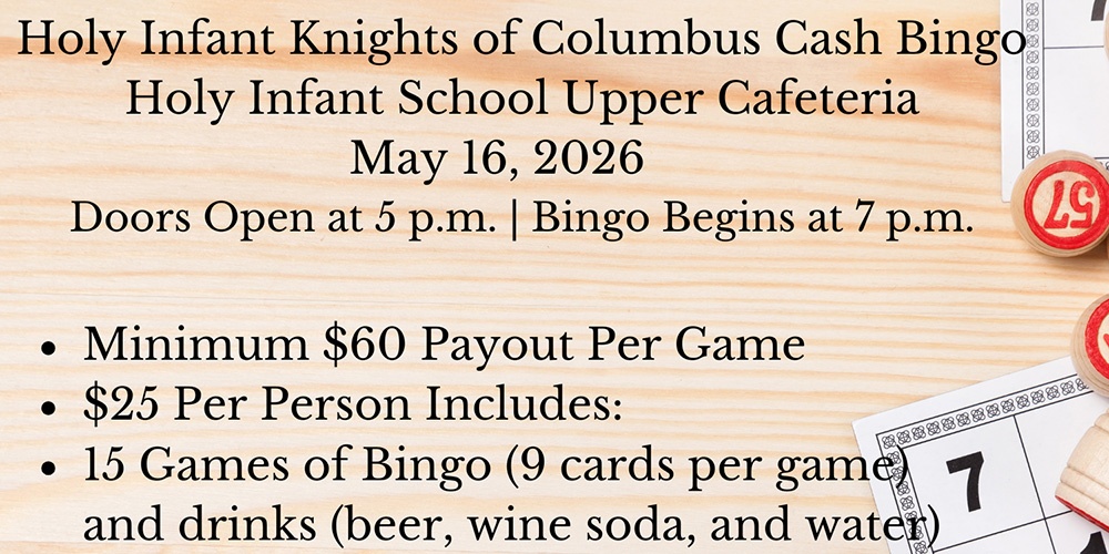 CASH BINGO : MAY 16