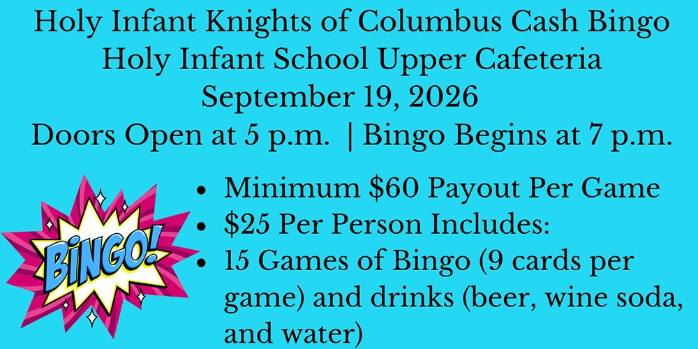 CASH BINGO : SEP 19
